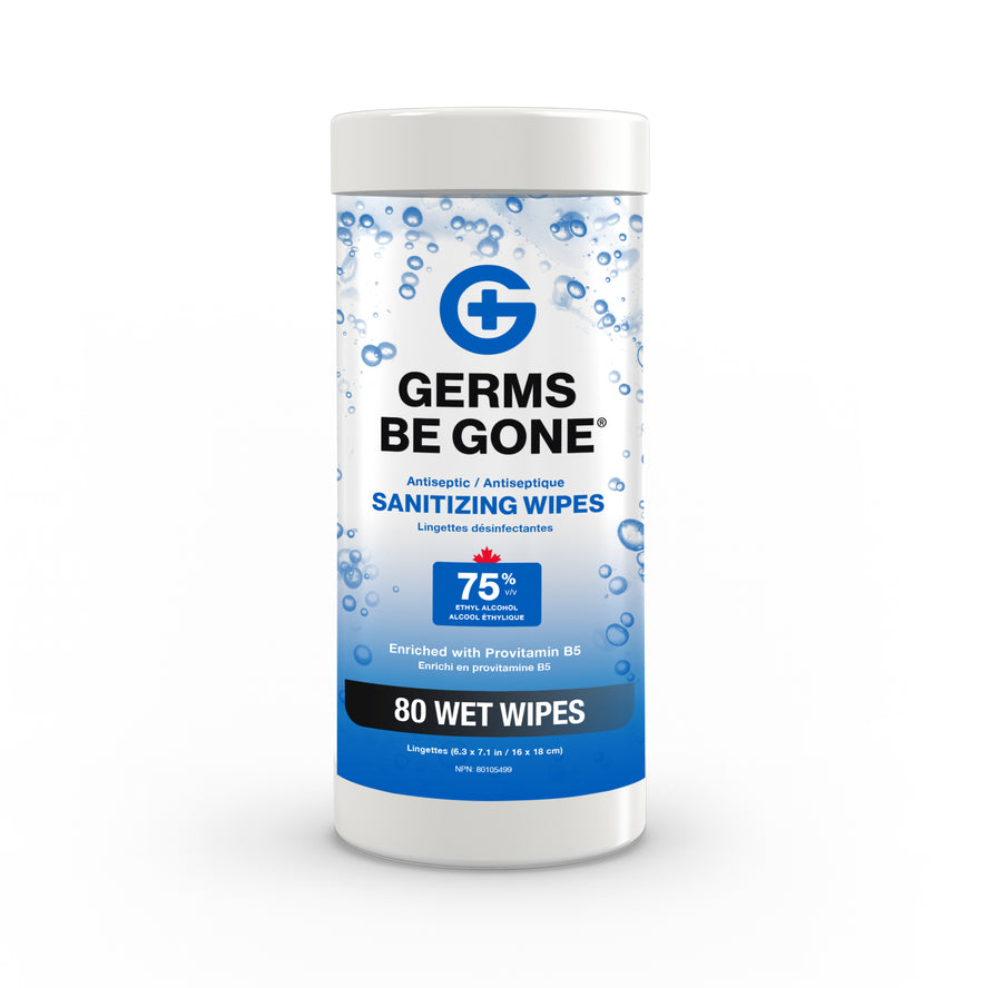 Germs Be Gone Antiseptic Sanitizing Wipes - 80 Count/Pack